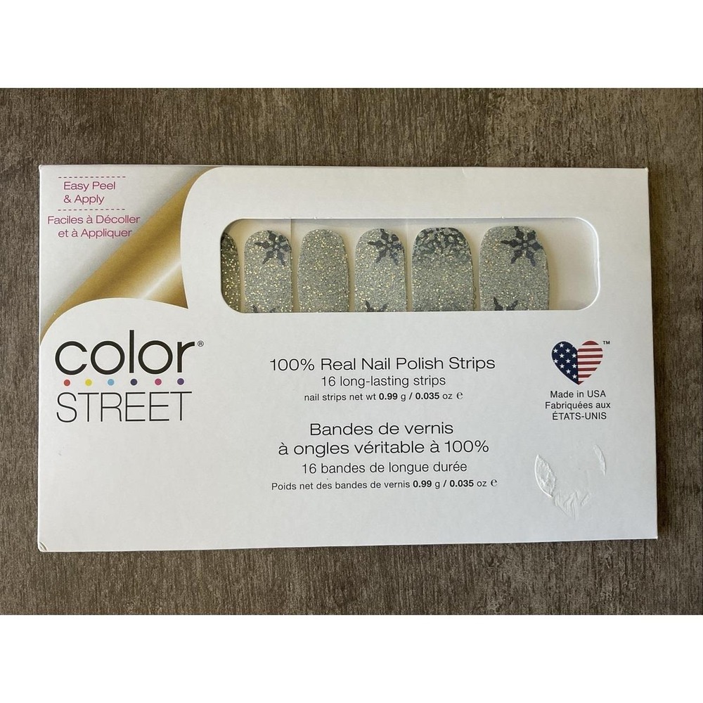 New Color Street Nail Polish Strips Manicure Pedicure Shade ICE ICE MAYBE Blue